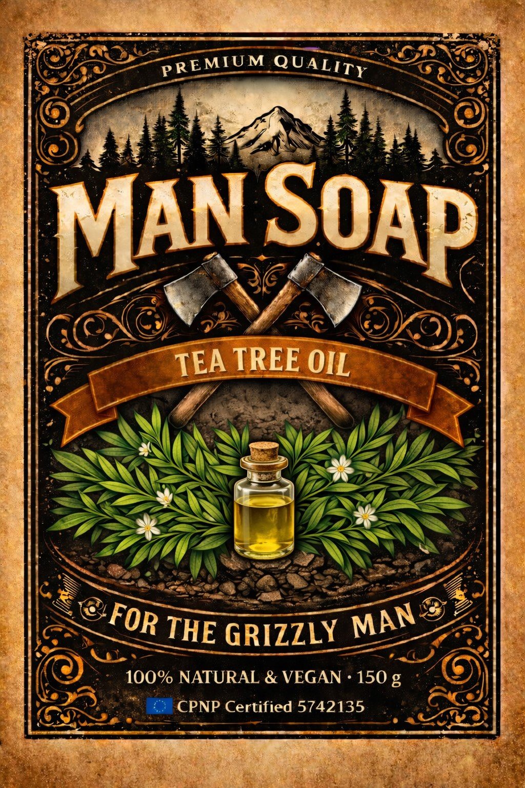 100% Natural & Vegan Tea Tree Oil Soap. CPNP Certified.