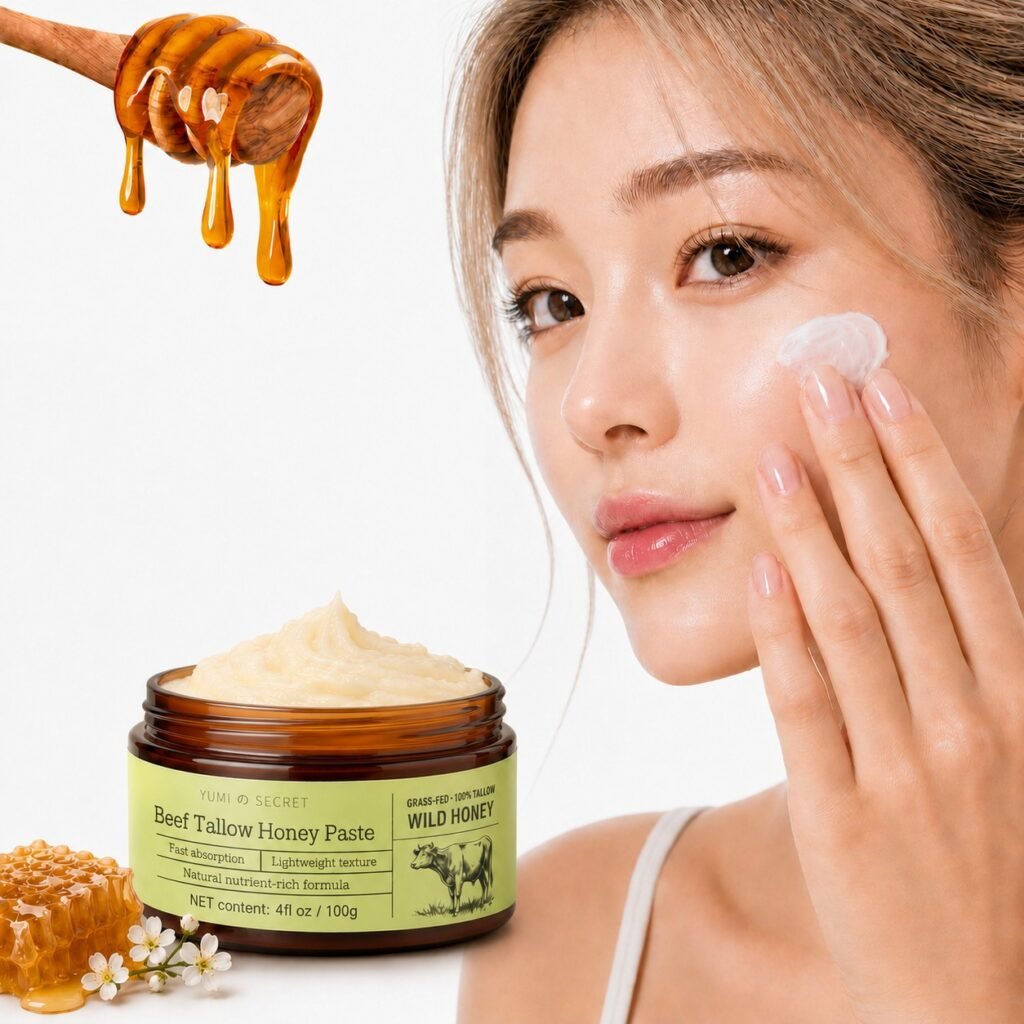 Korean model with balm