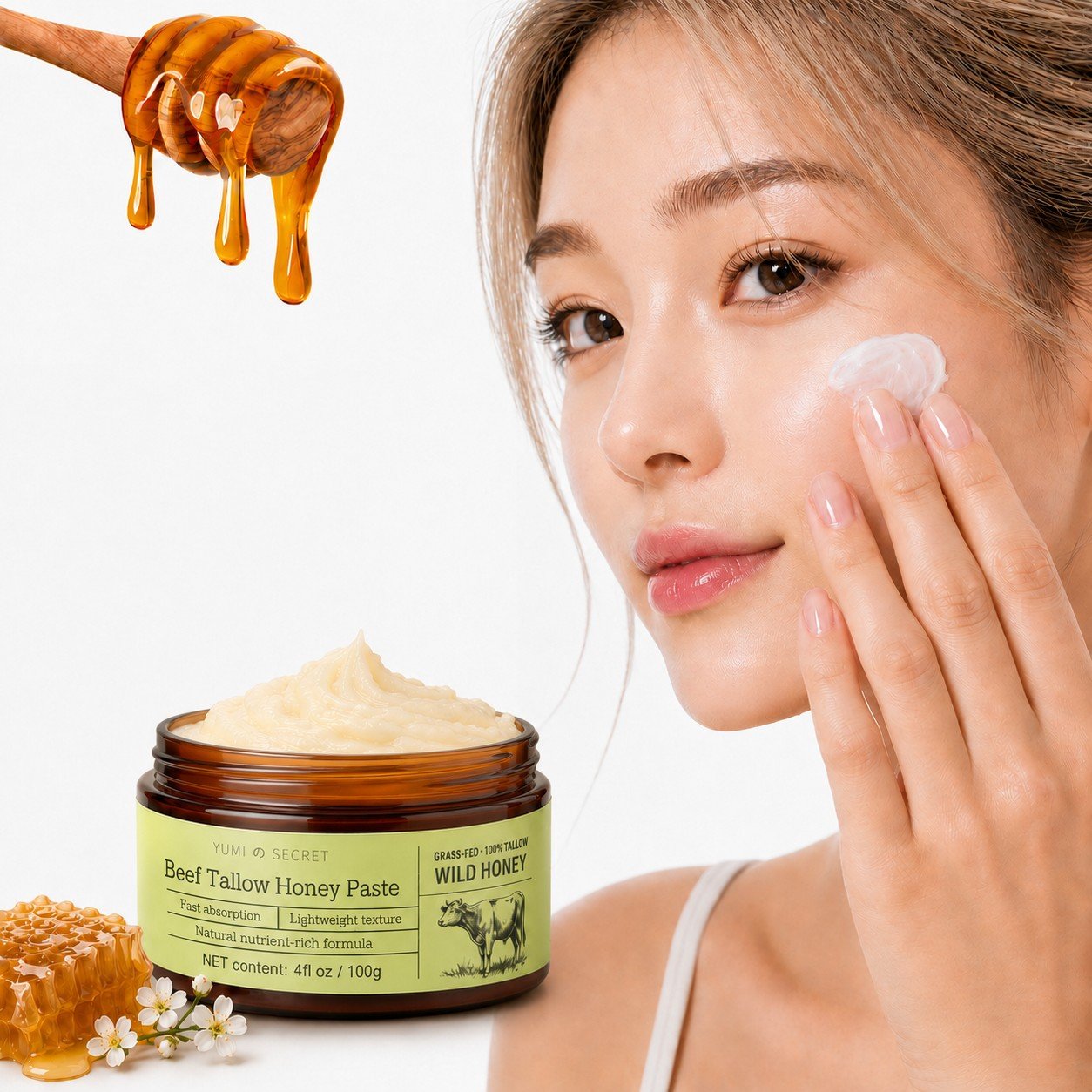 Tallow Shea Butter & Wild Honey Balm - Image 3